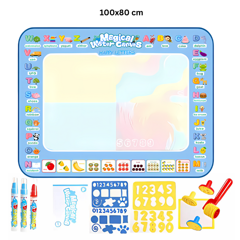 Kletshuts™ WaterCanvas: Reusable Water Doodle Canvas Set for Kids