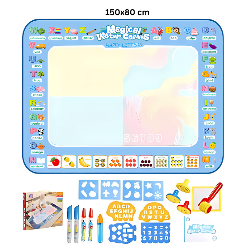Kletshuts™ WaterCanvas: Reusable Water Doodle Canvas Set for Kids