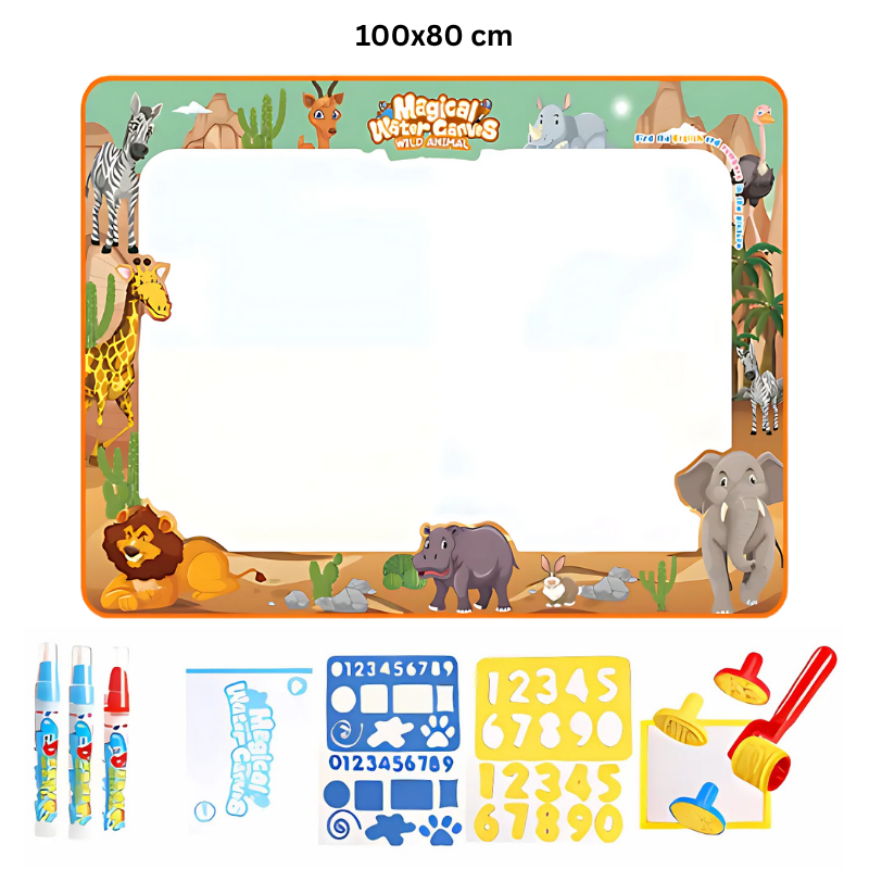 Kletshuts™ WaterCanvas: Reusable Water Doodle Canvas Set for Kids
