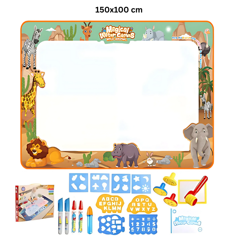 Kletshuts™ WaterCanvas: Reusable Water Doodle Canvas Set for Kids