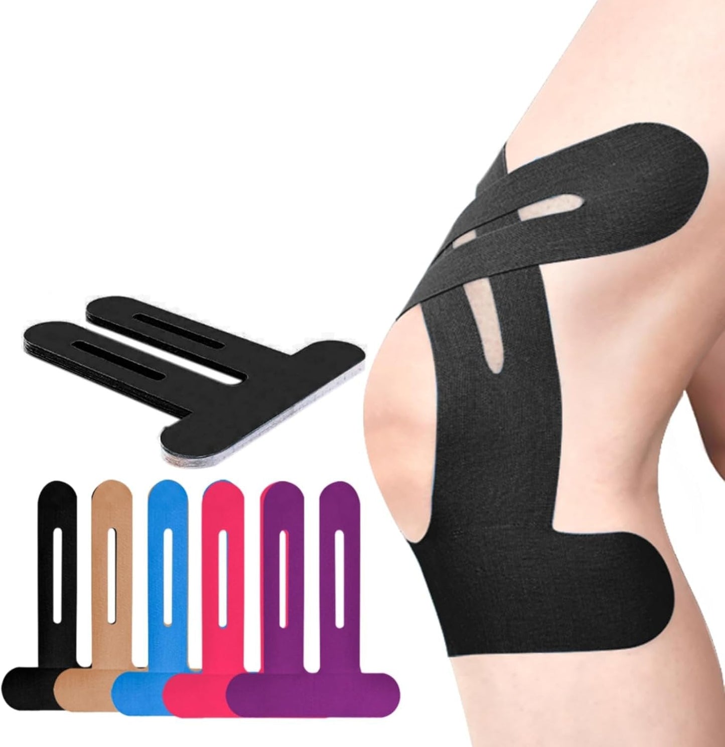 Knee Brace | Pre-Cut Kinesio Tape | Breathable Knee Support