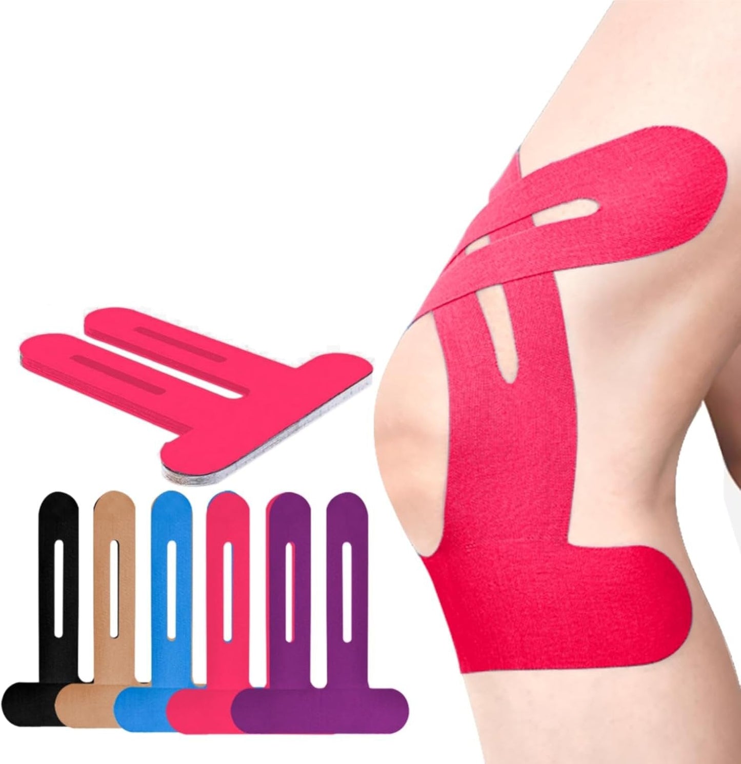 Knee Brace | Pre-Cut Kinesio Tape | Breathable Knee Support