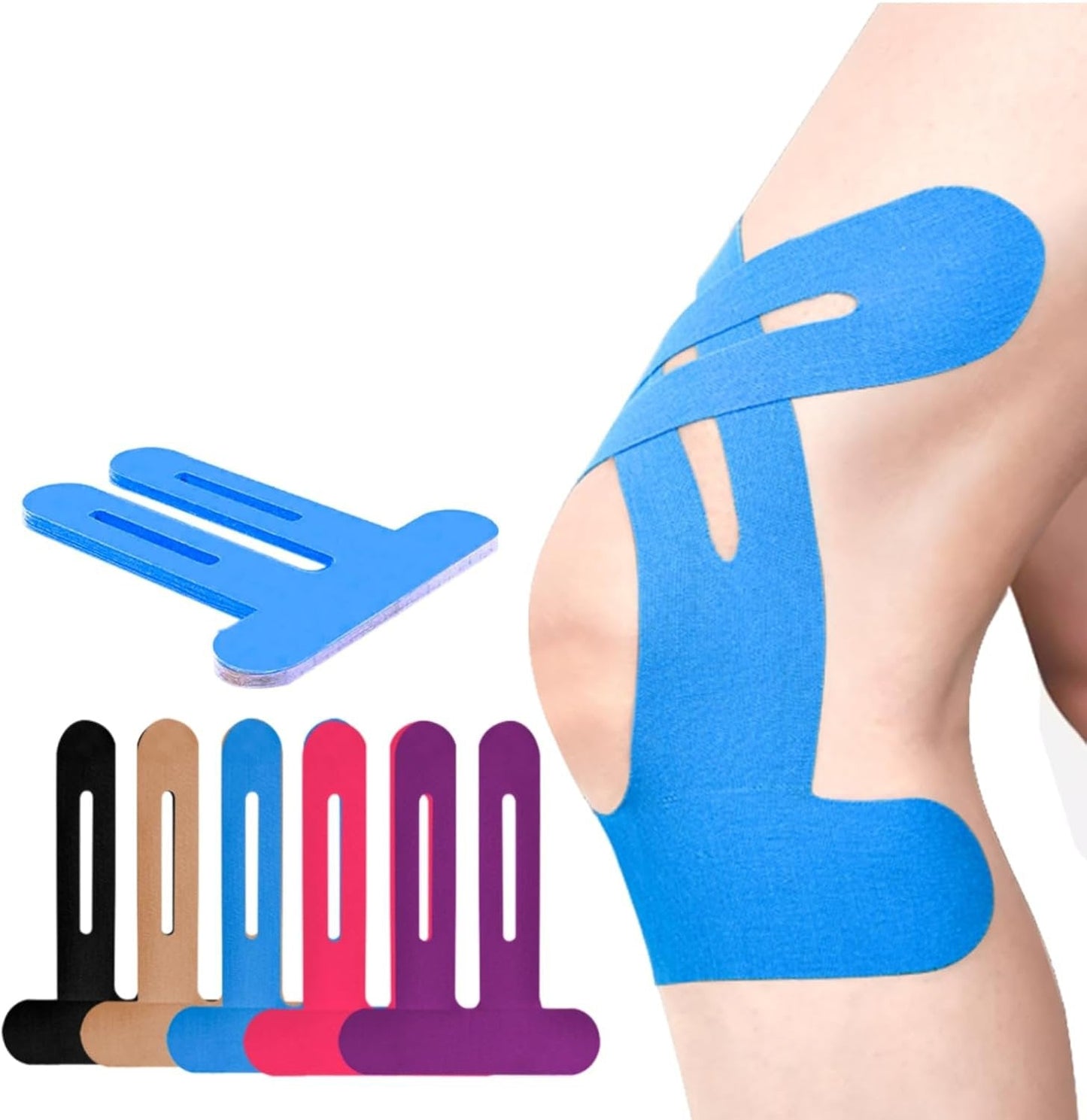 Knee Brace | Pre-Cut Kinesio Tape | Breathable Knee Support