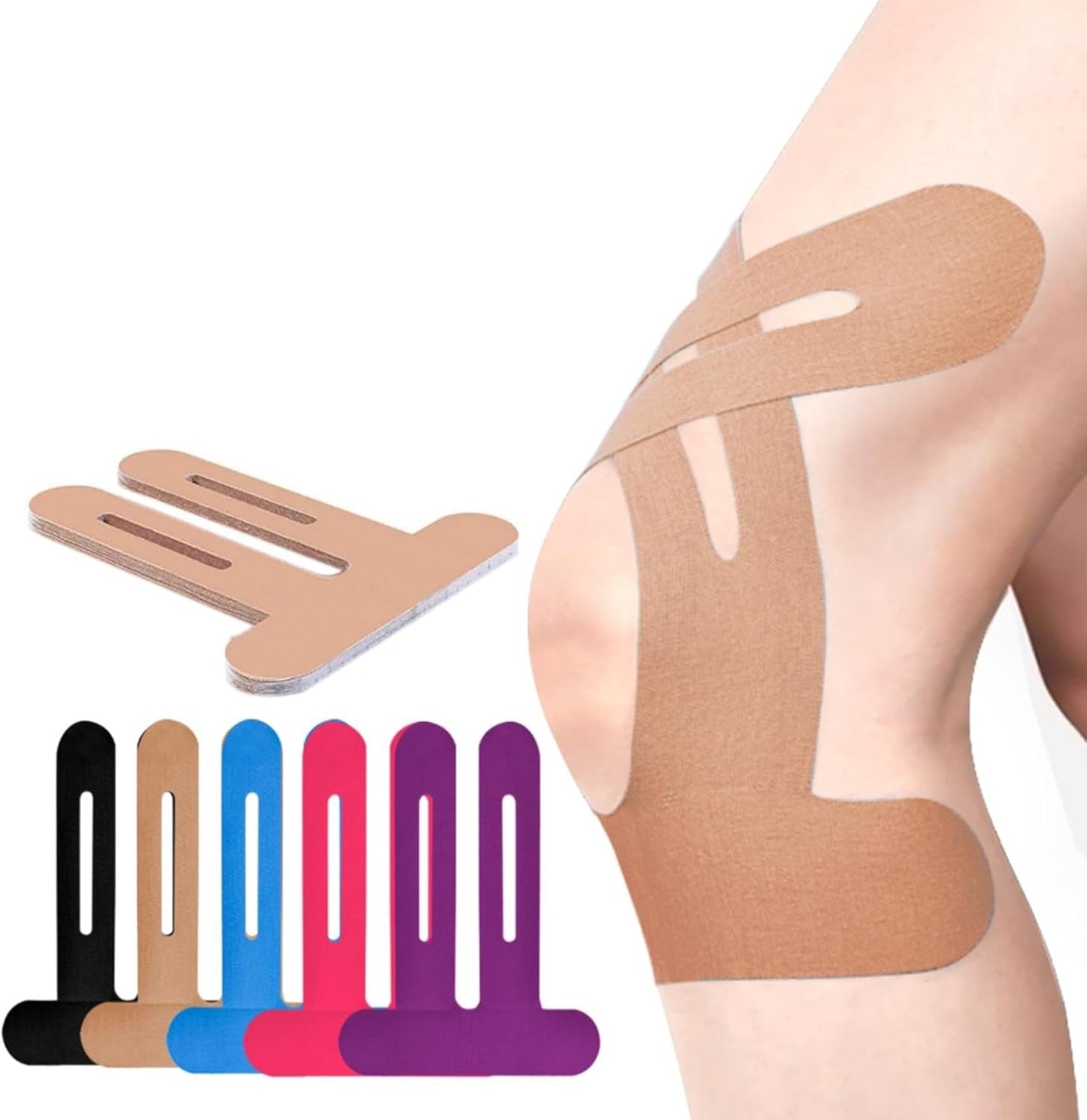 Knee Brace | Pre-Cut Kinesio Tape | Breathable Knee Support