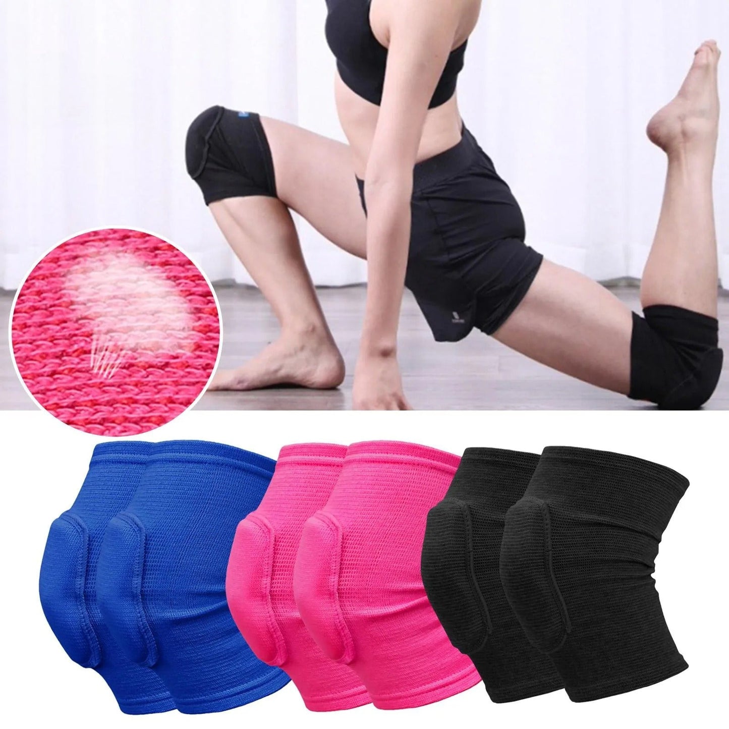 Knee Pads with Cushion for Training, Yoga & Household Chores