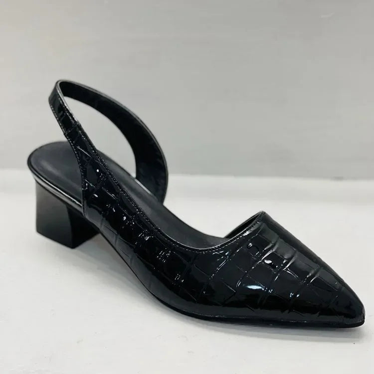 Lara Orthopedic Pumps with Croco Design – Elegant, Comfortable & Perfect for Any Occasion