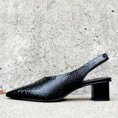 Lara Orthopedic Pumps with Croco Design – Elegant, Comfortable & Perfect for Any Occasion