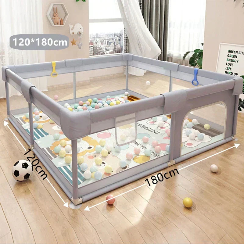 Large Baby & Toddler Playpen – Safe Indoor & Outdoor Play Area with Soft Panels