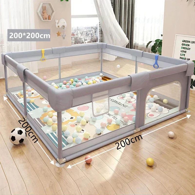 Large Baby & Toddler Playpen – Safe Indoor & Outdoor Play Area with Soft Panels