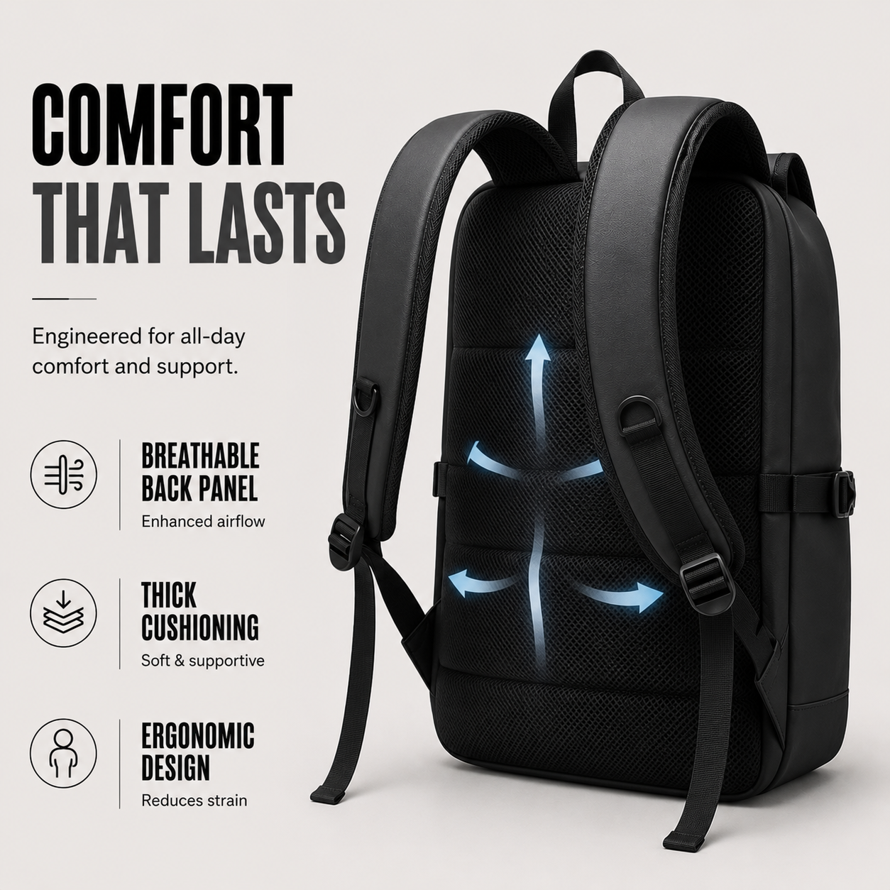 Large Capacity Commuter Backpack
