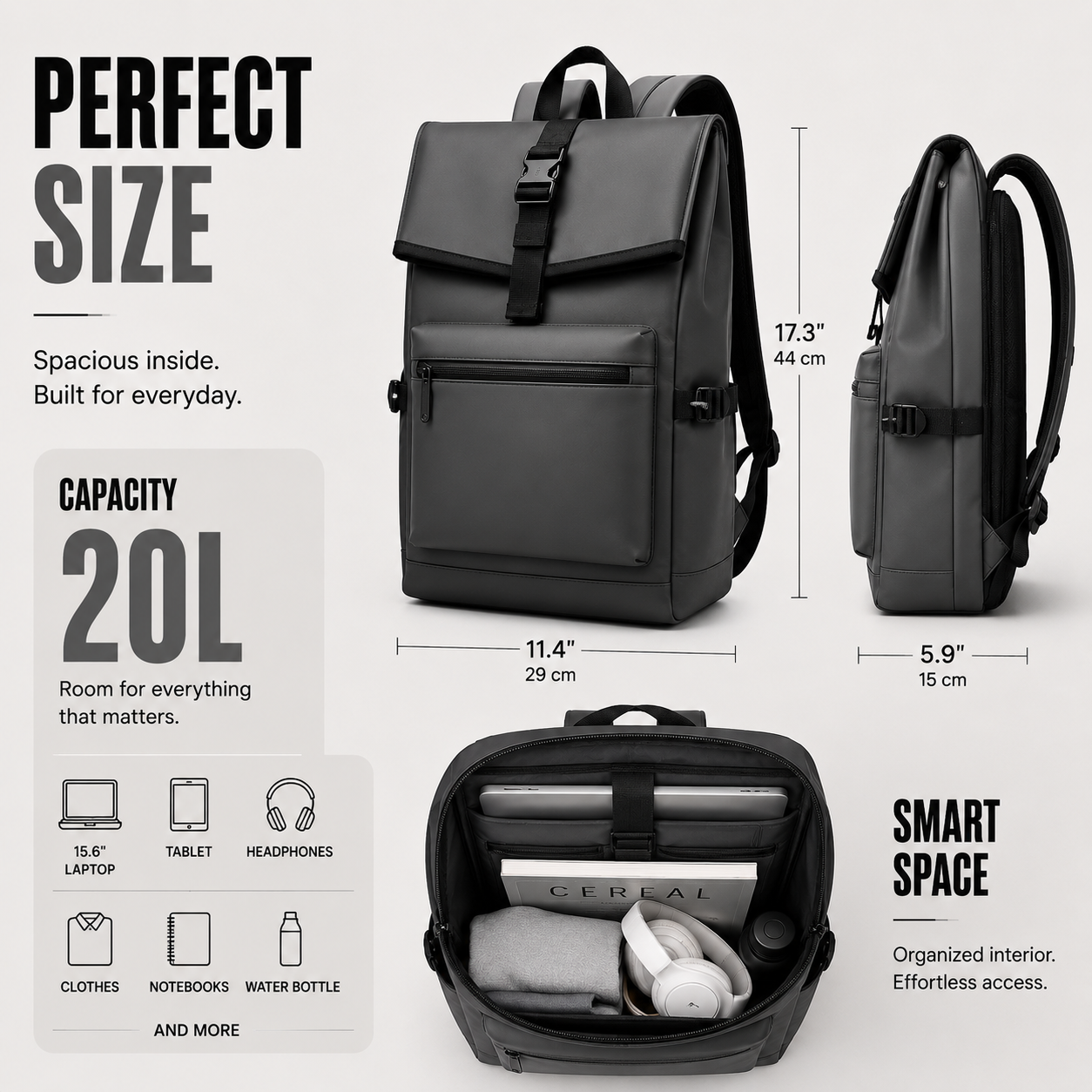 Large Capacity Commuter Backpack