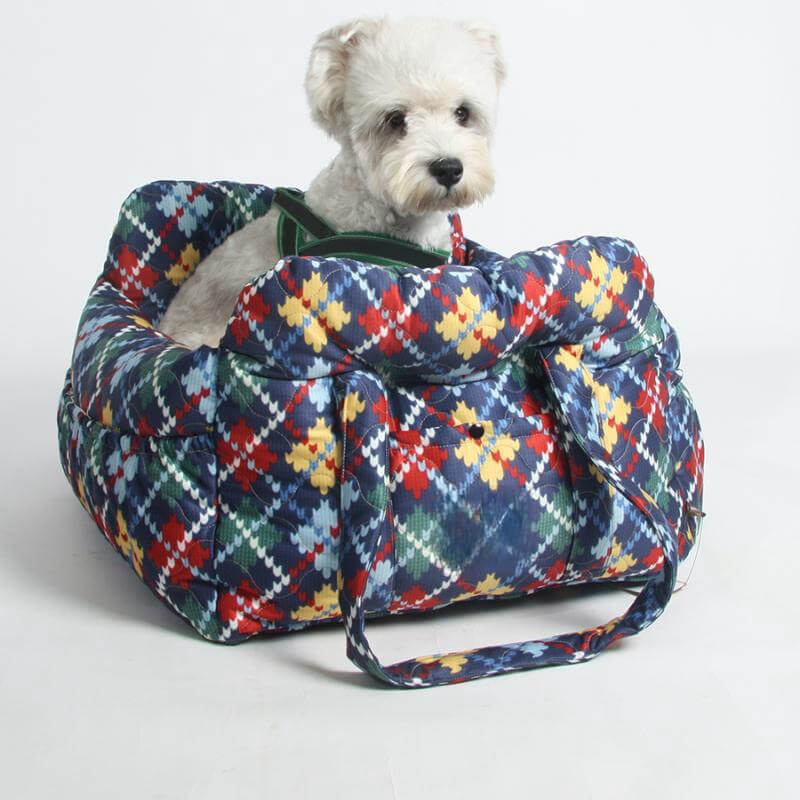 Large Dog Car Seat - Portable, Cozy Cushion for Outings