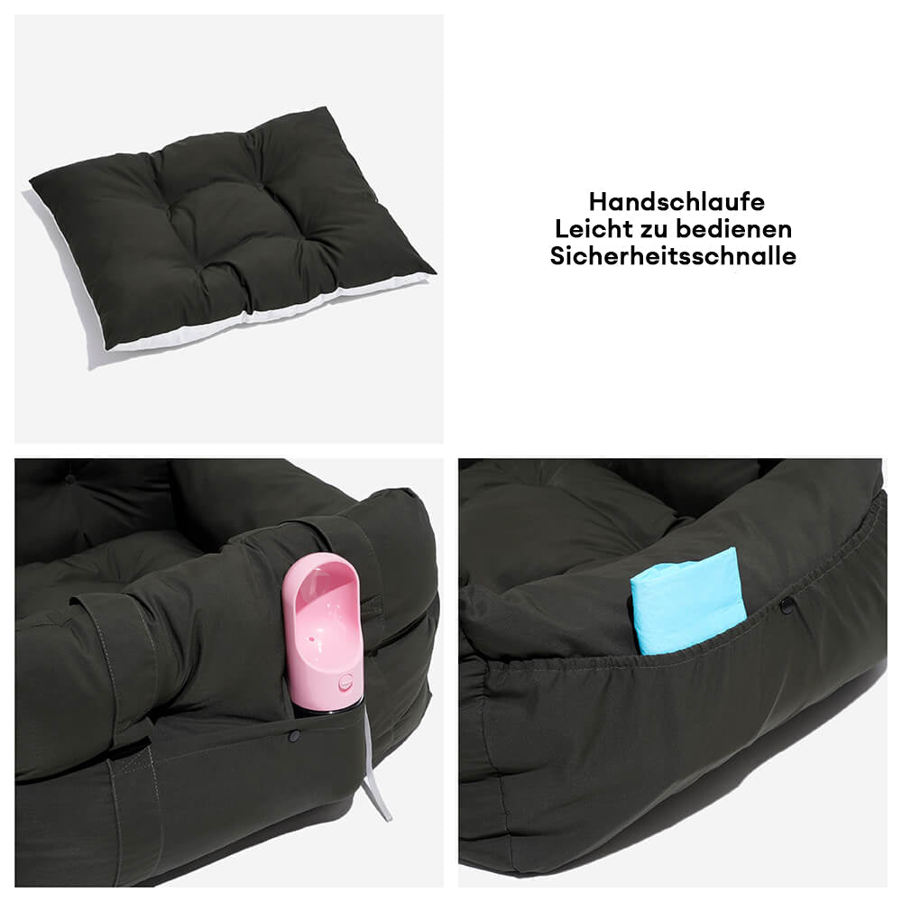 Large Dog Car Seat - Portable, Cozy Cushion for Outings