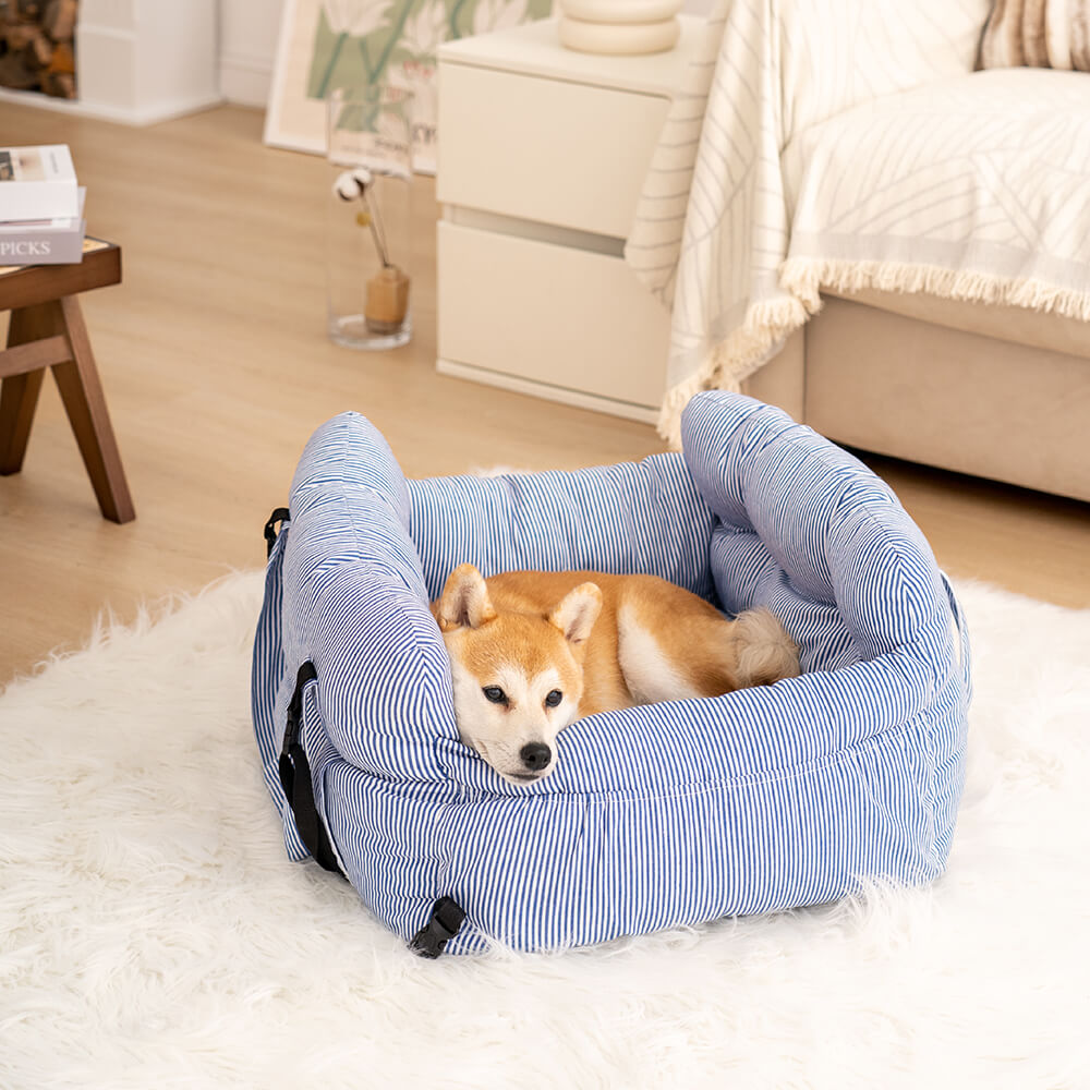 Large Dog Car Seat - Portable, Cozy Cushion for Outings