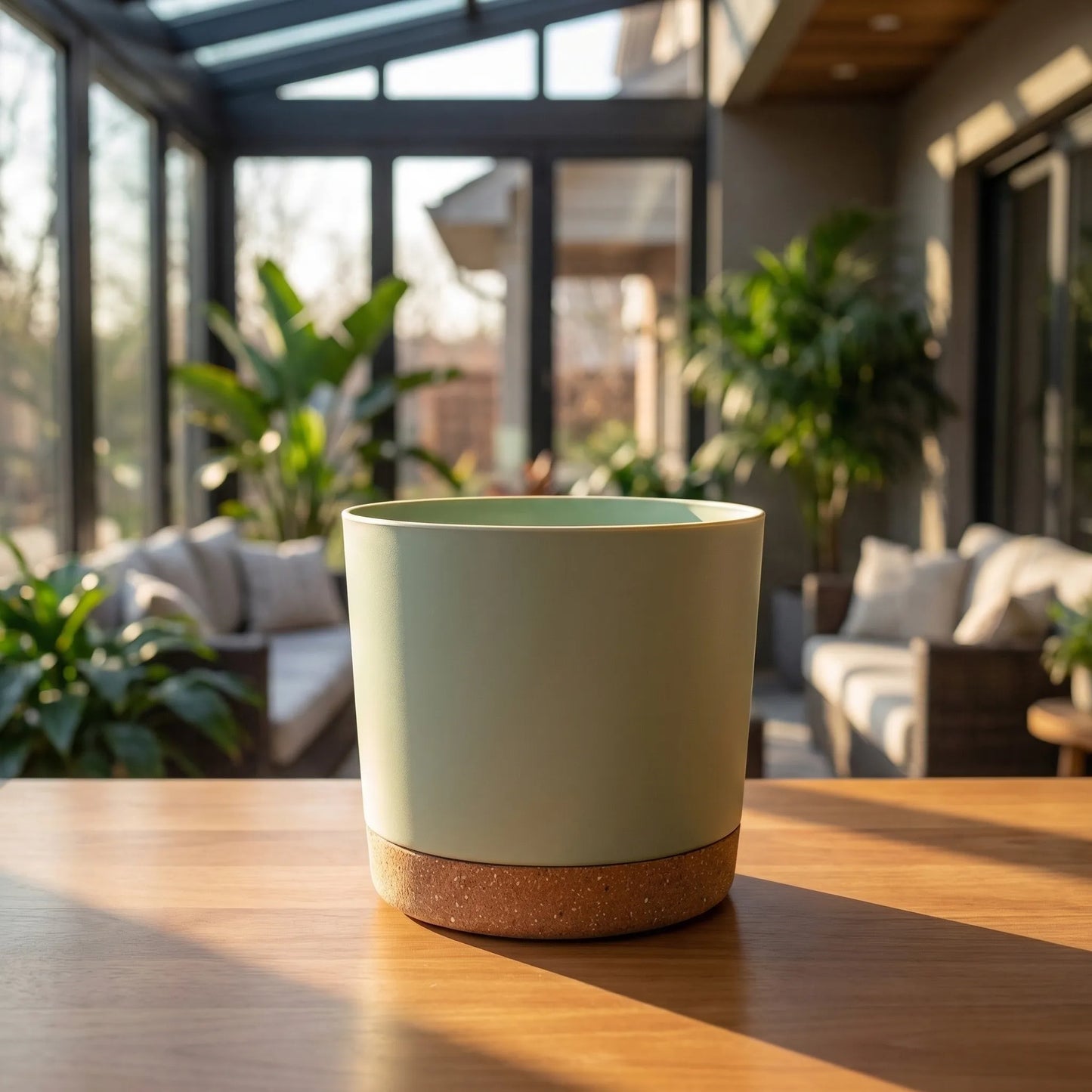 Large Lightweight Pot With Drainage Holes