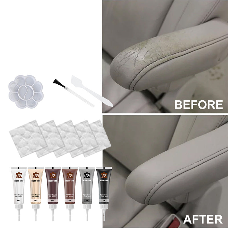 Leather Color Repair Paste Set | 6 Colors | Waterproof with Tools