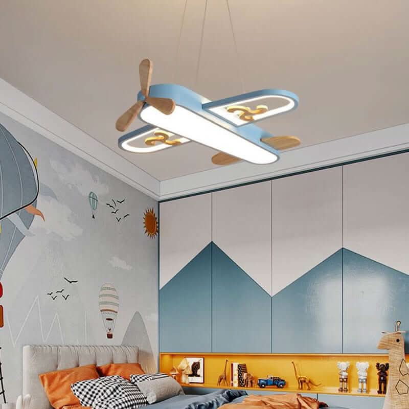 LED Airplane Ceiling Light for Kids Room with Remote