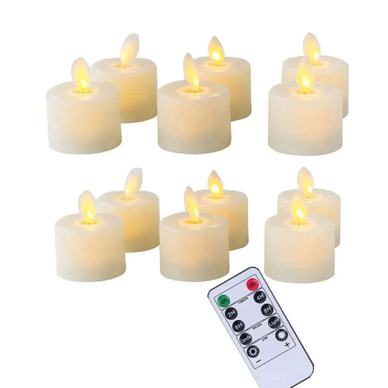 LED Candle Holder Set with Moving Wick