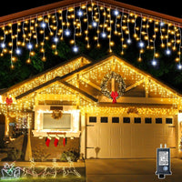 LED Light Curtain 4m with Warm Light, Waterproof IP44 - Ideal for Weddings and Celebrations