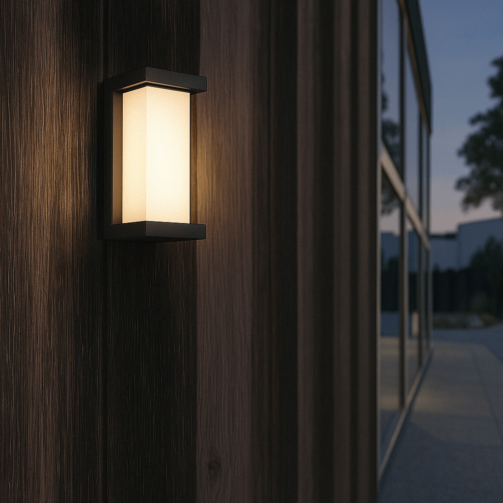 LED Outdoor Wall Light with Motion Sensor - Modern Design