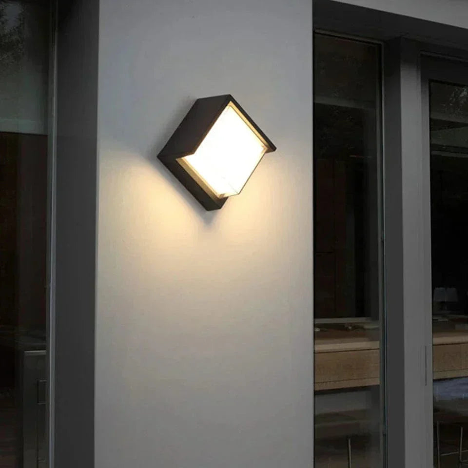 LED Outdoor Wall Light with Motion Sensor - Modern Design