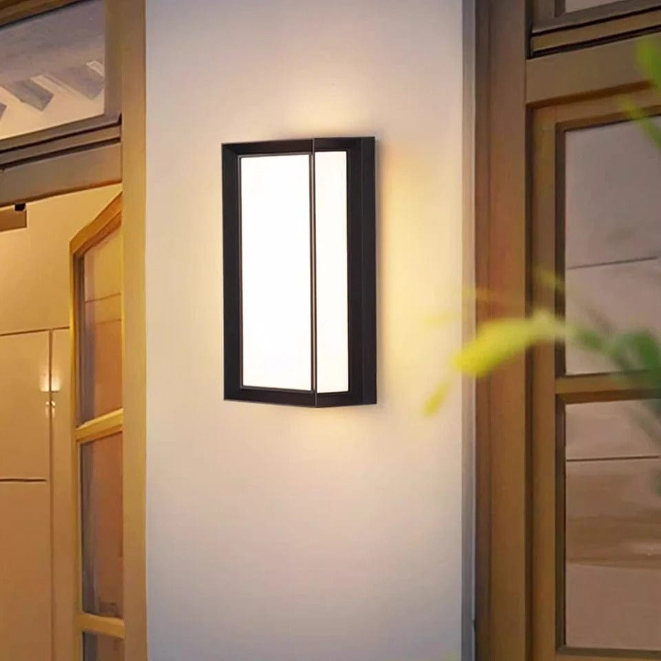 LED Outdoor Wall Light with Motion Sensor - Modern Design