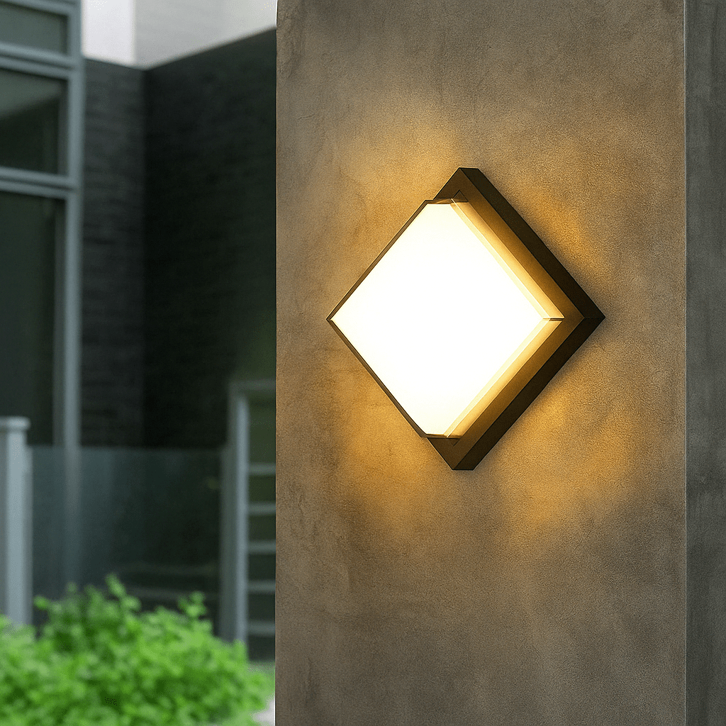 LED Outdoor Wall Light with Motion Sensor - Modern Design