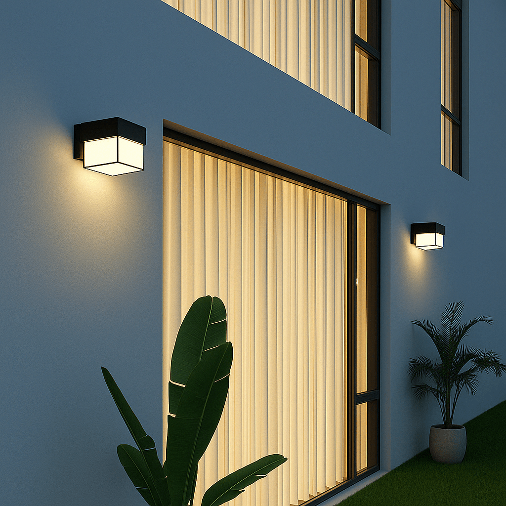 LED Outdoor Wall Light with Motion Sensor - Modern Design
