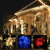LED String Lights – 100 LED Indoor/Outdoor 10 Meters, Warm White, Red, Green, Multicolor or Blue