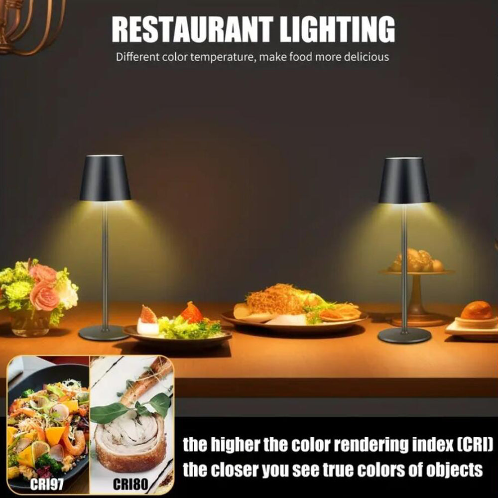 LED Table Lamp with Touch and Rechargeable Function