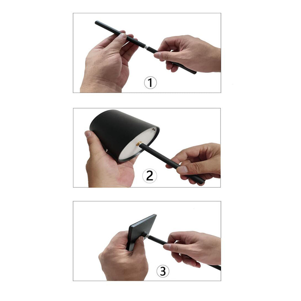 LED Table Lamp with Touch and Rechargeable Function
