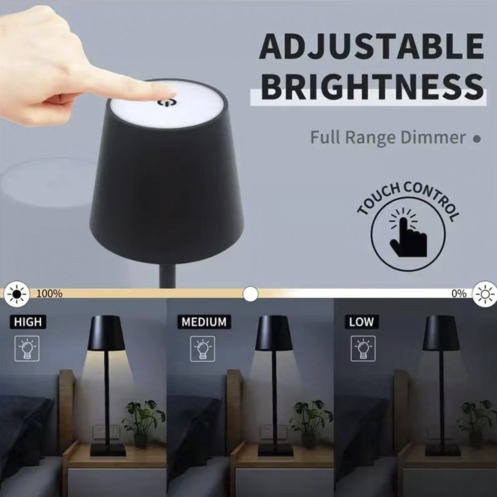 LED Table Lamp with Touch and Rechargeable Function