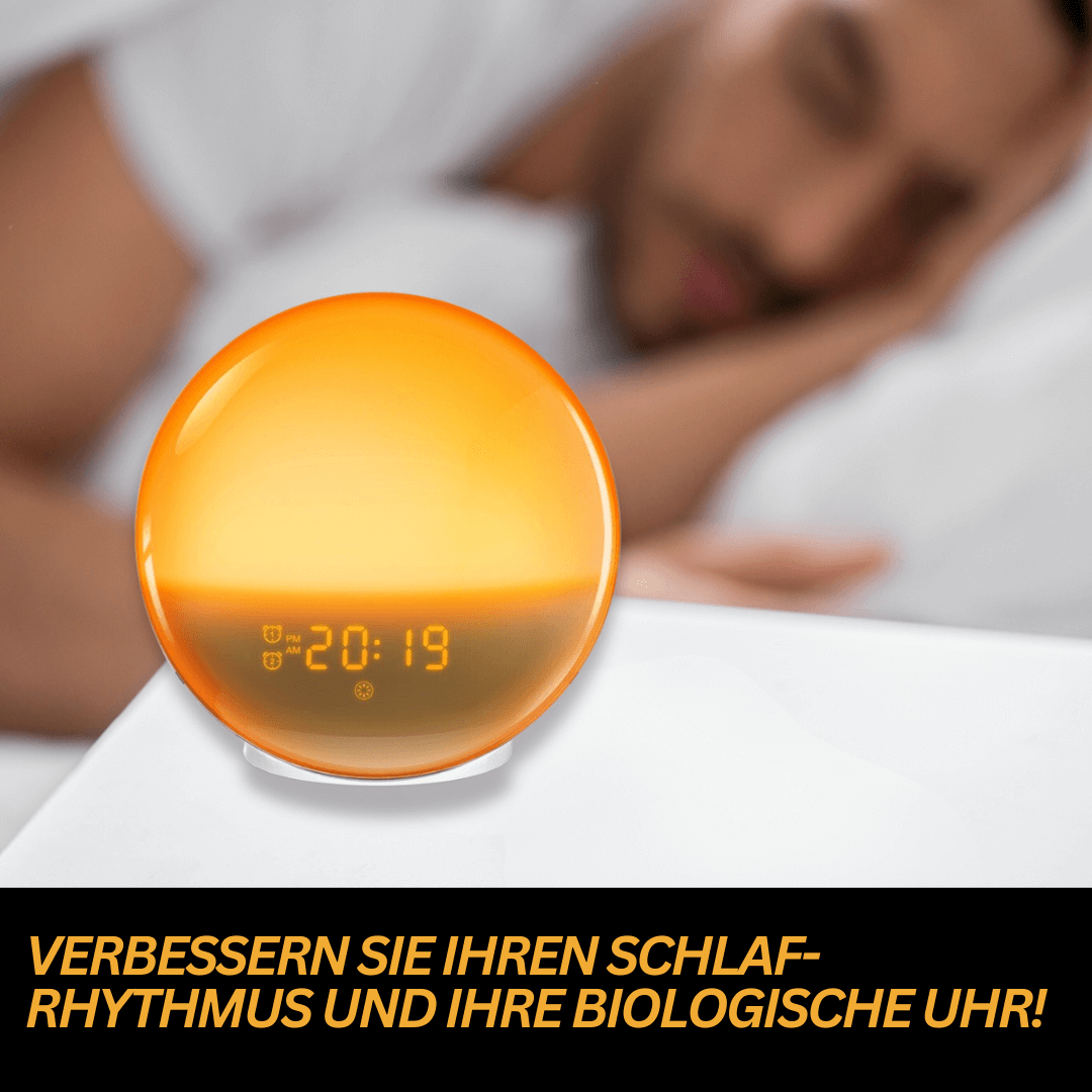 Light Alarm Clock with Radio & Nature Sounds - GlowRise