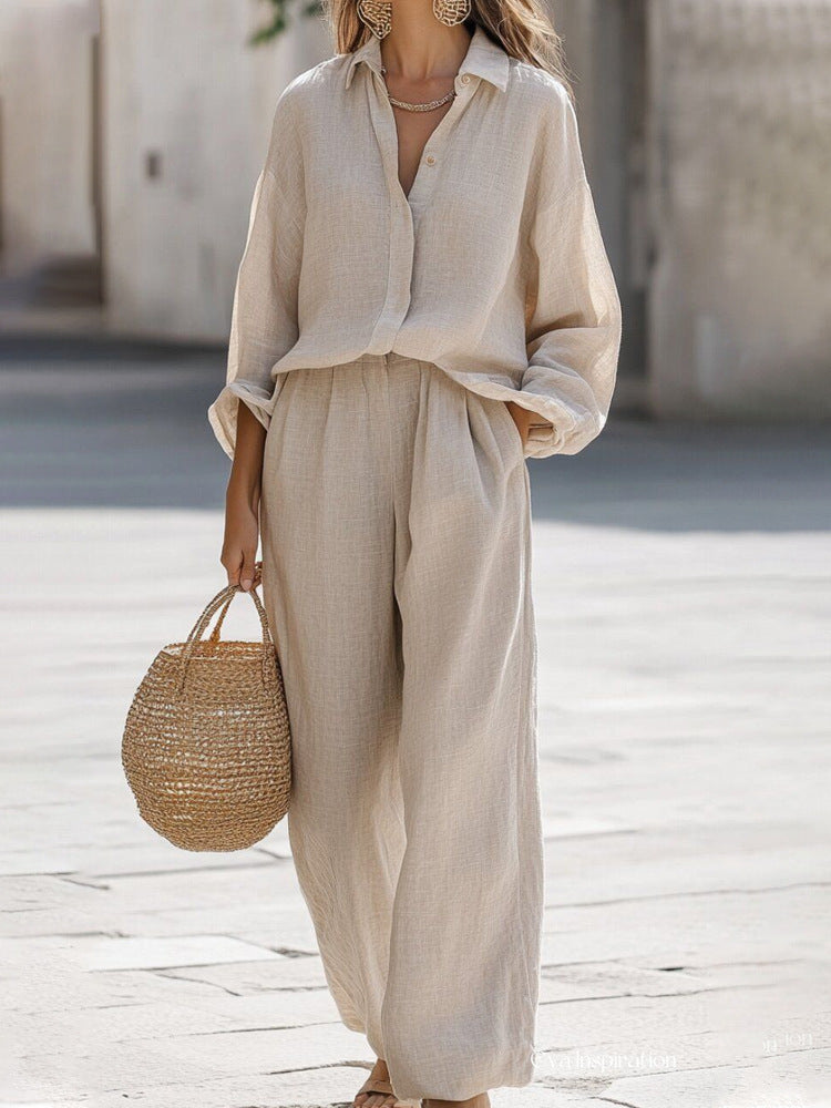 Light linen set