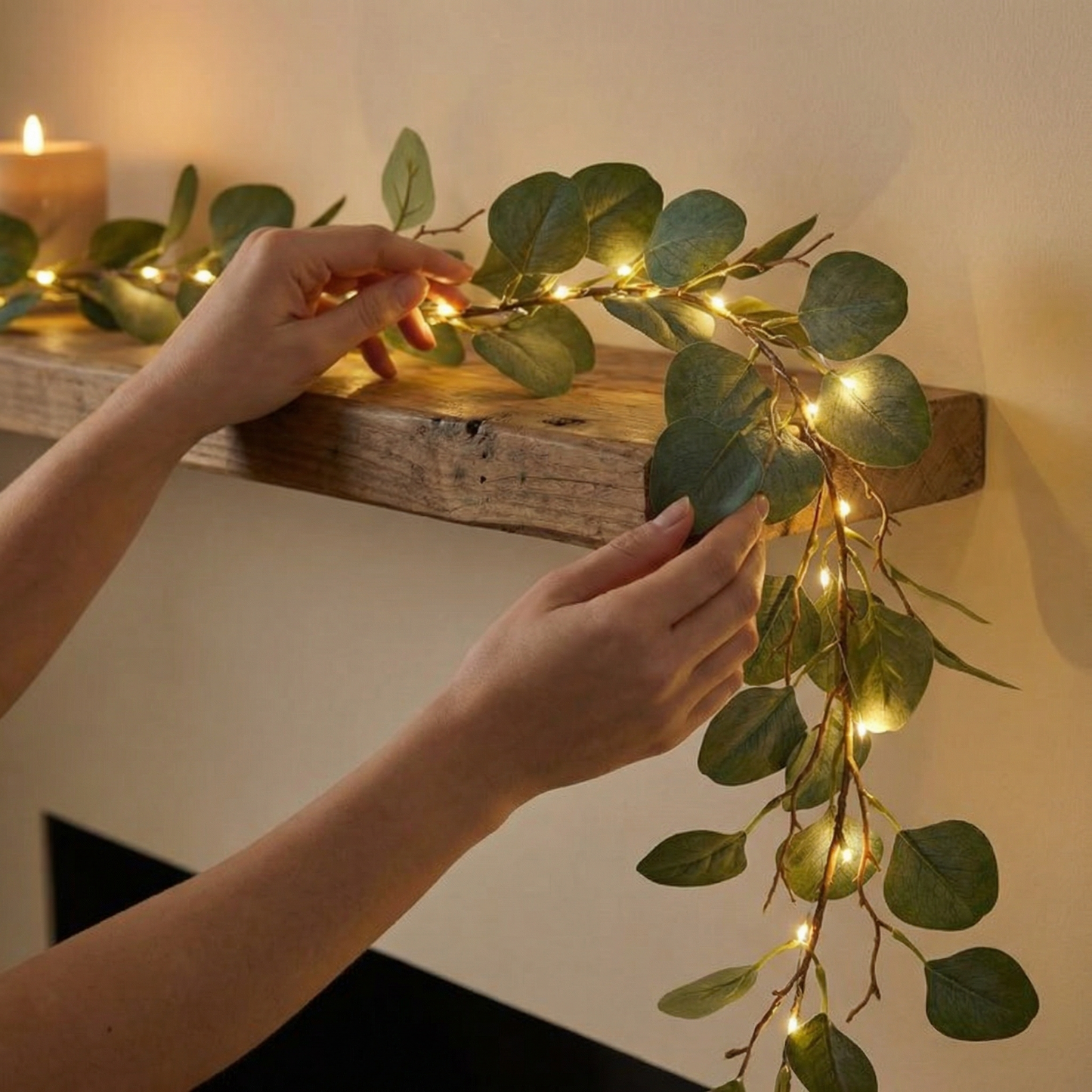 Lighted Olive Vine for Cozy Evenings