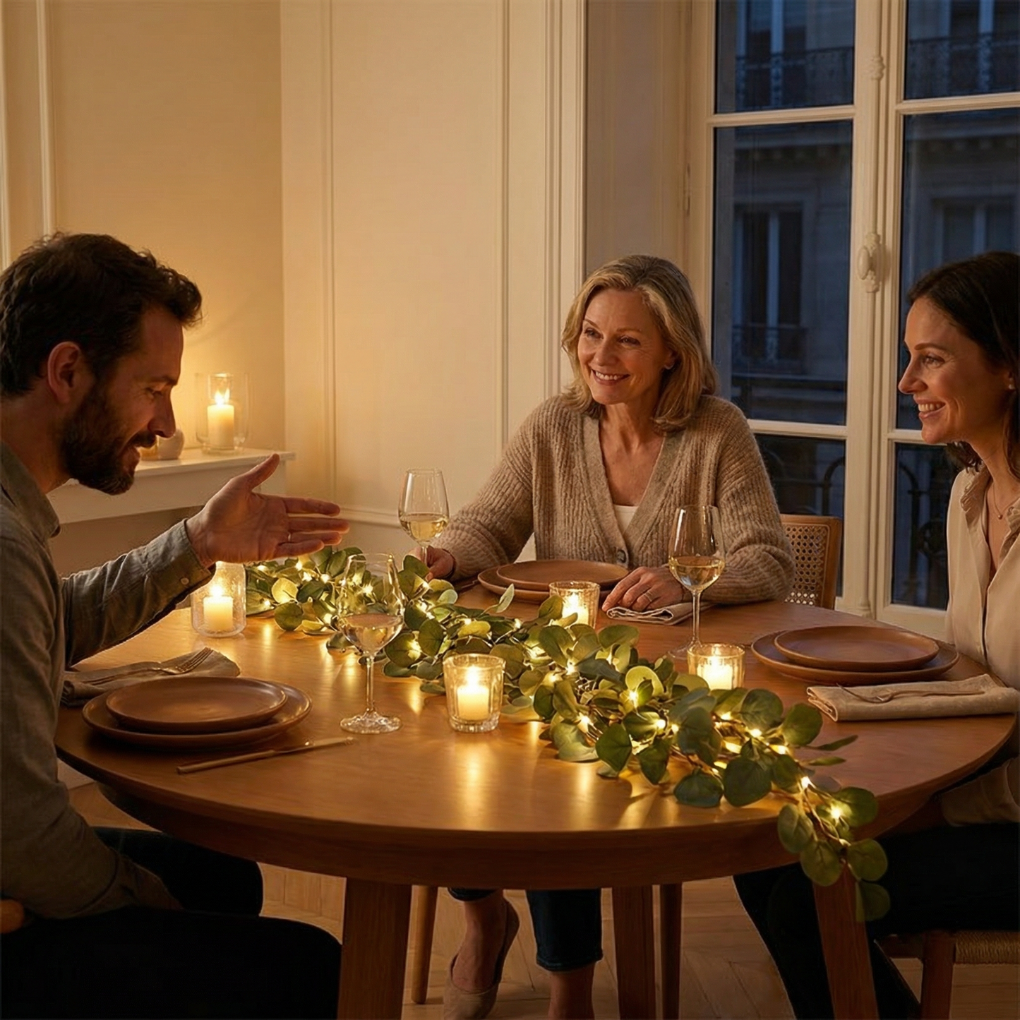 Lighted Olive Vine for Cozy Evenings