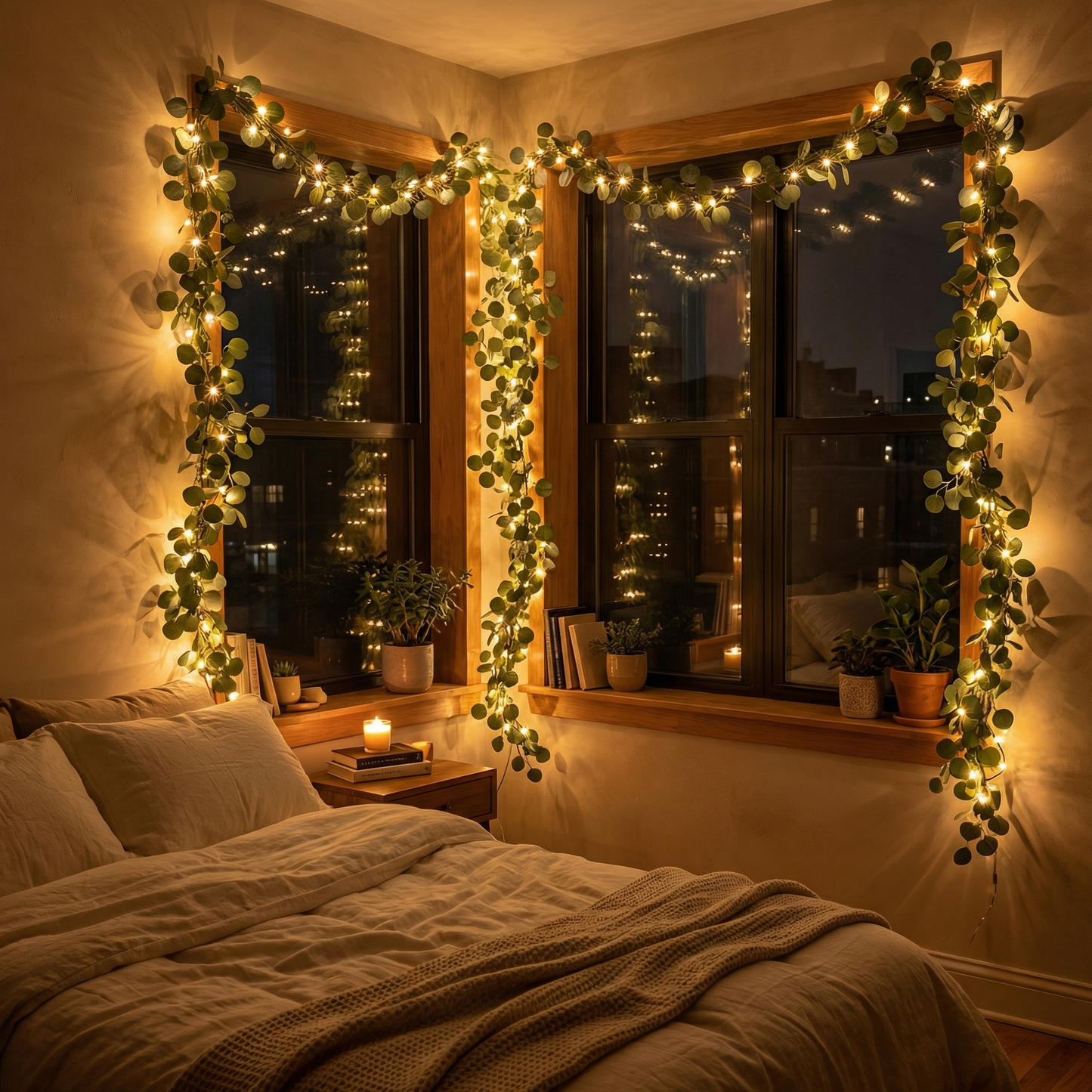 Lighted Olive Vine for Cozy Evenings