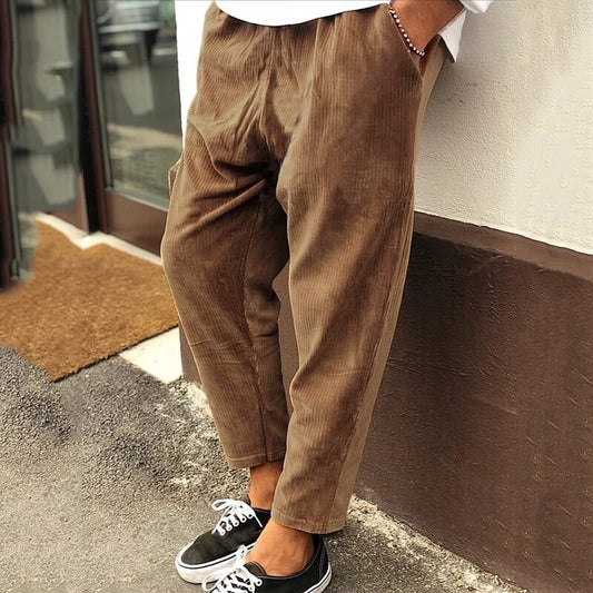 Loose Men's Vintage Pants – Comfortable and Classic Cut, Ideal for Everyday