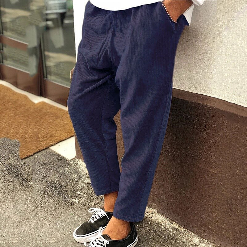 Loose Men's Vintage Pants – Comfortable and Classic Cut, Ideal for Everyday