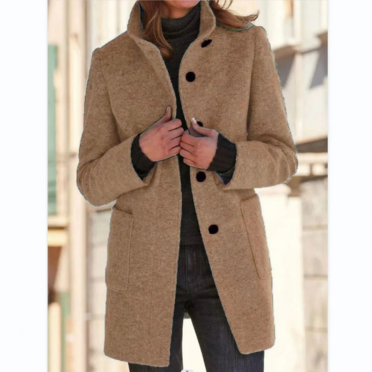 Lotte Women's Coat - Windproof - Stand-Up Collar