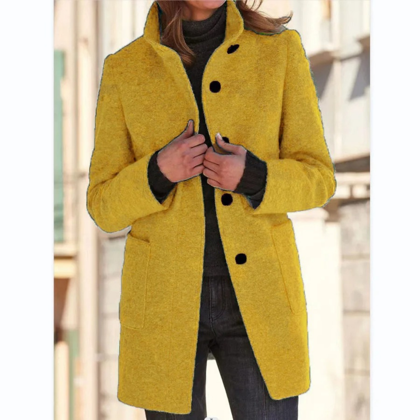 Lotte Women's Coat - Windproof - Stand-Up Collar