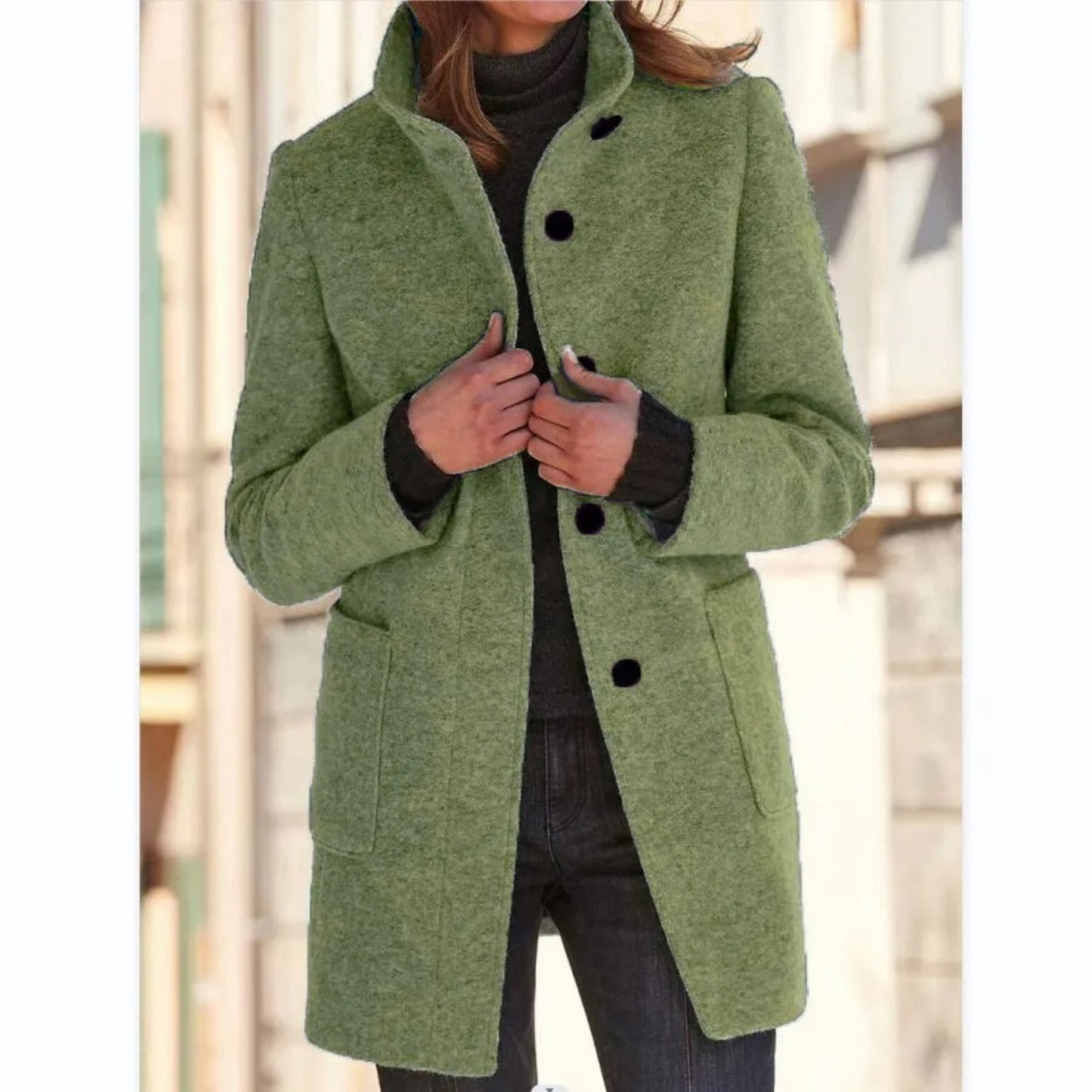 Lotte Women's Coat - Windproof - Stand-Up Collar