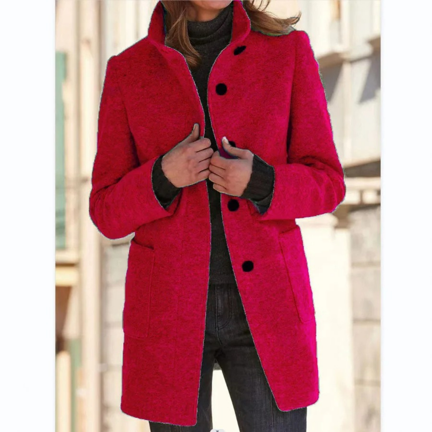 Lotte Women's Coat - Windproof - Stand-Up Collar