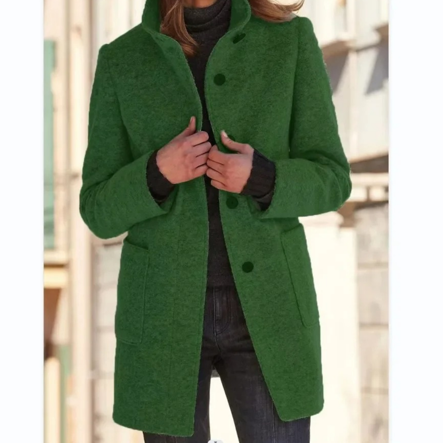 Lotte Women's Coat - Windproof - Stand-Up Collar
