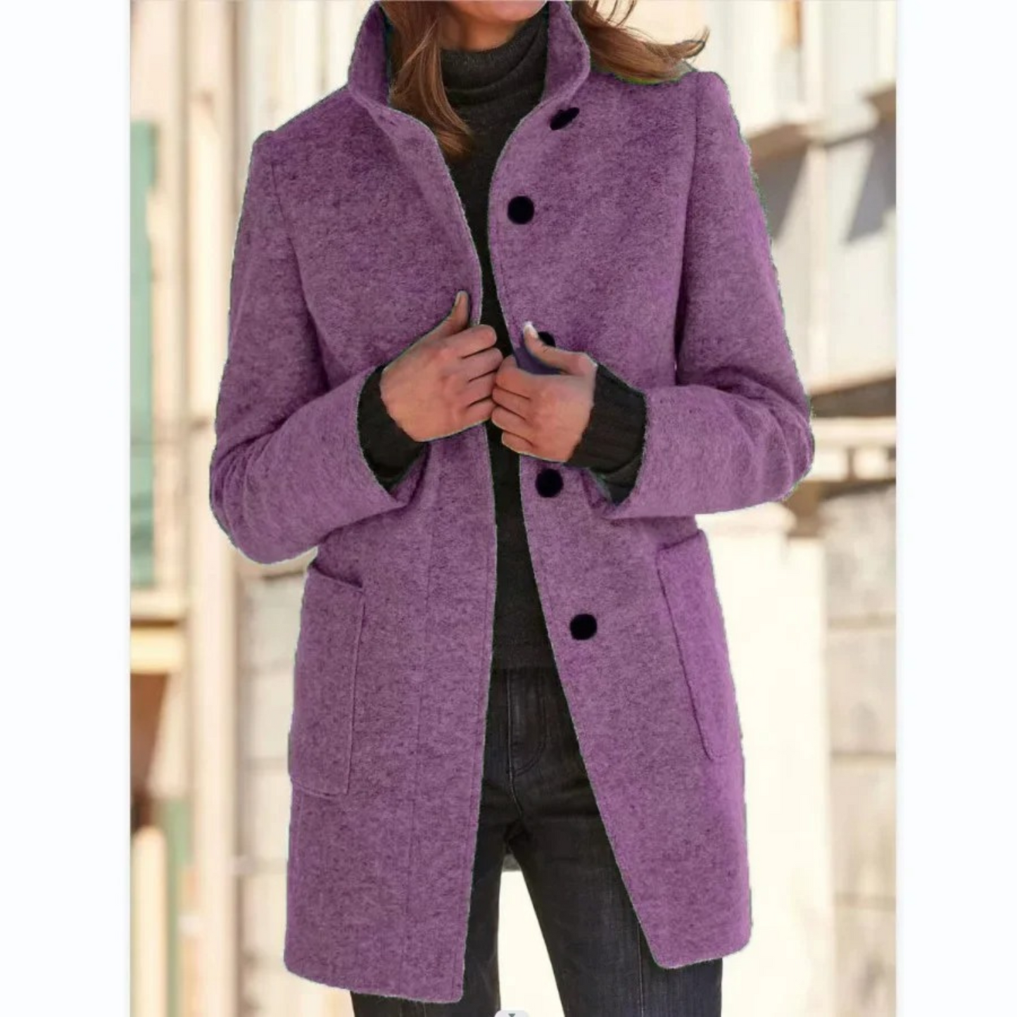 Lotte Women's Coat - Windproof - Stand-Up Collar