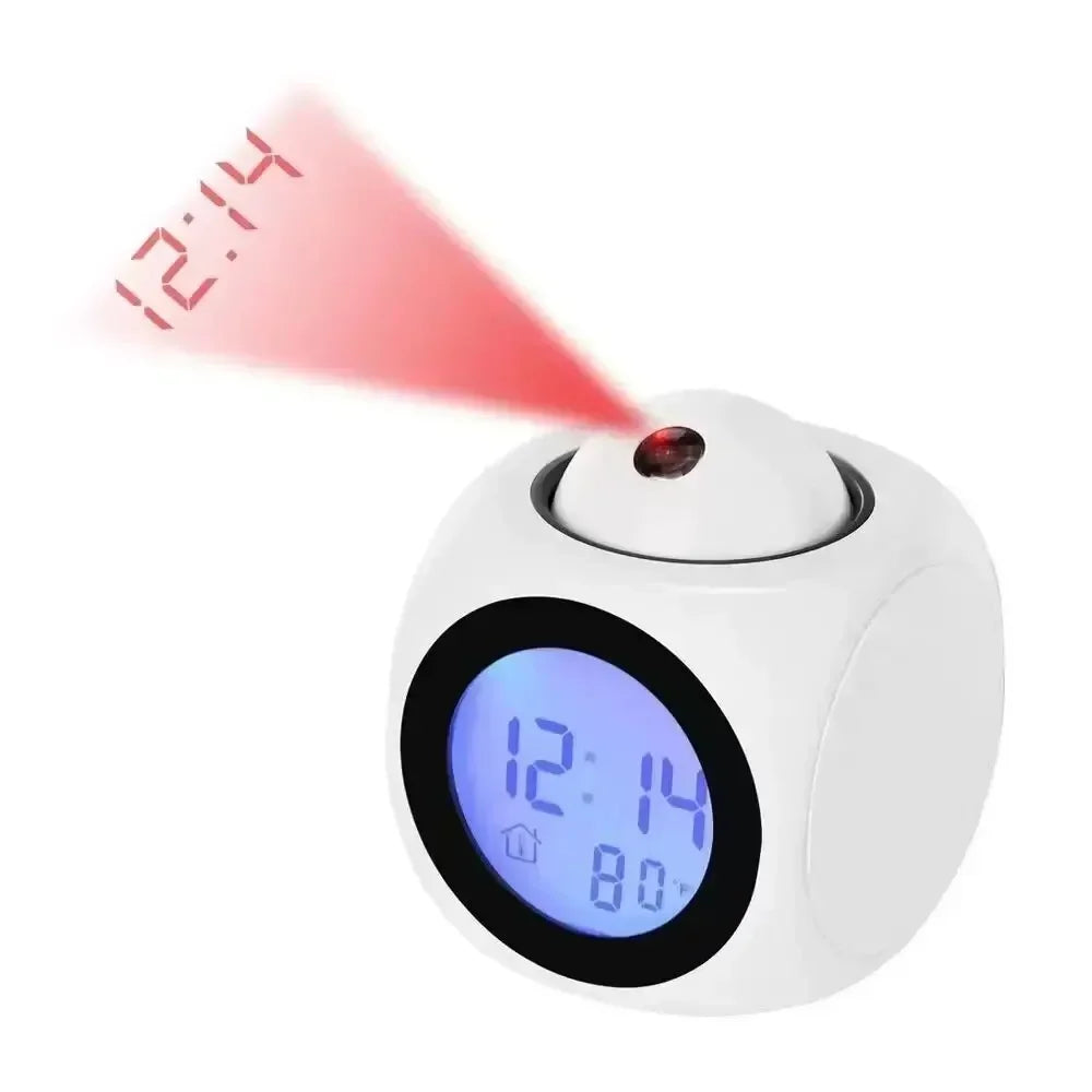 LuminovaCube Digital Projection Alarm Clock