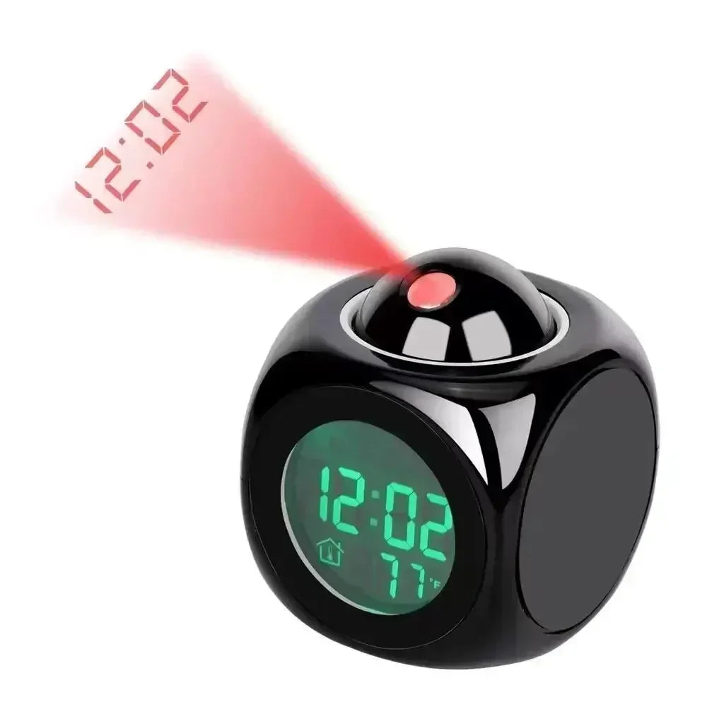 LuminovaCube Digital Projection Alarm Clock