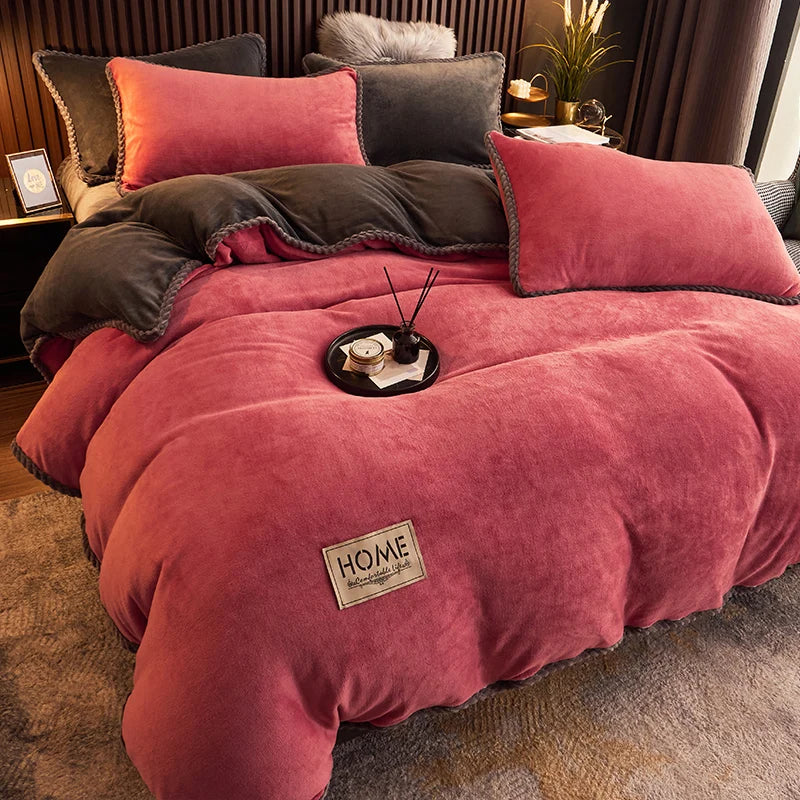 Luxurious Velvet Fleece Duvet Cover Set