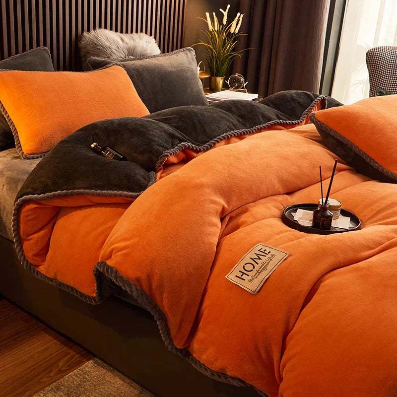 Luxurious Velvet Fleece Duvet Cover Set