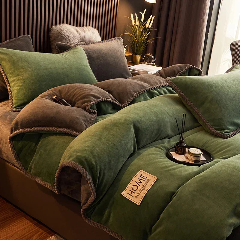 Luxurious Velvet Fleece Duvet Cover Set